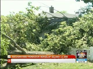 Ratusan ribu penduduk bergelap selama 12 jam