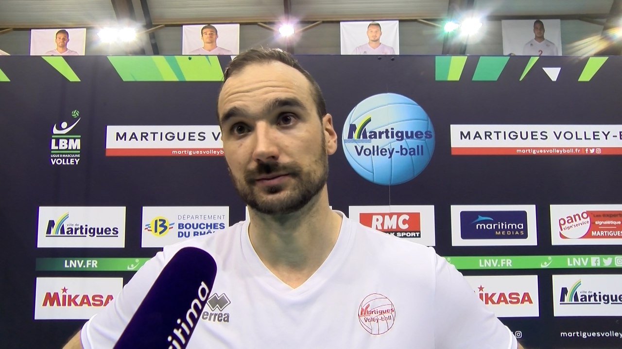 Interview maritima: Raphaël Attié après la défaite de Martigues Volley face à Mende