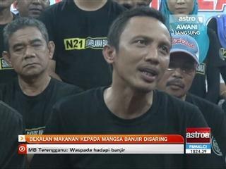 Bekalan makanan kepada mangsa banjir disaring