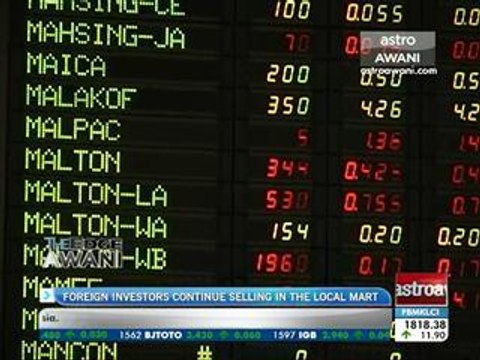 Foreign investors continue selling in the local mart