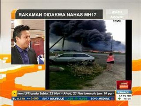 Rakaman awal didakwa sejurus MH17 terhempas