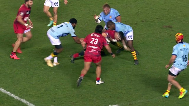 TOP 14 - Essai de Jules DANGLOT (RCT) - RC Toulon - USA Perpignan - J18 - Saison 2021/2022