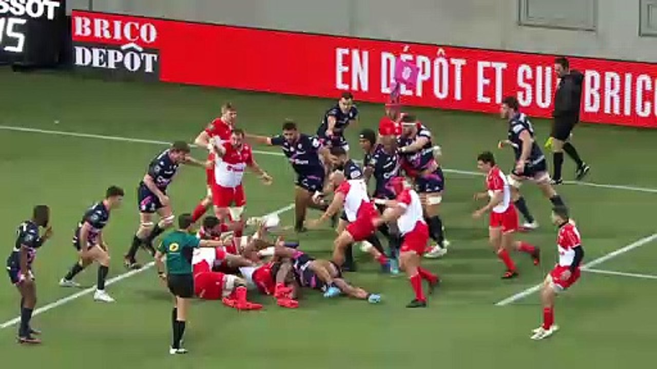 TOP 14 - Essai de James CRONIN (BO) - Stade Français Paris - Biarritz Olympique - J18 - Saison 2021/2022
