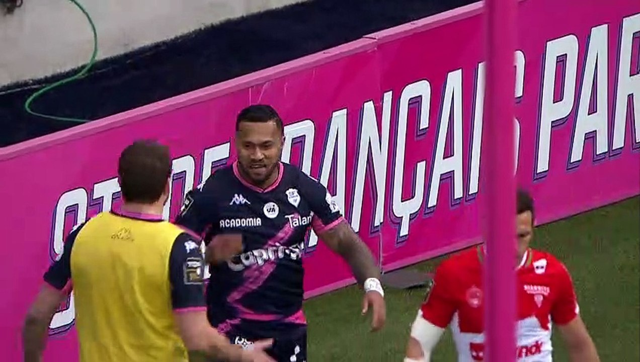 TOP 14 - Essai de Sefanaia NAIVALU (SFP) - Stade Français Paris - Biarritz Olympique - J18 - Saison 2021/2022