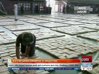 8.5 tan ganja dirampas di Argentina