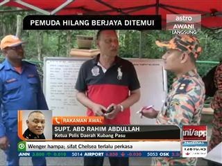 Pemuda hilang: Mohd Yahya berjaya ditemui
