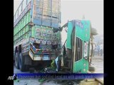 Dozens dead after bus crash in southern Pakistan