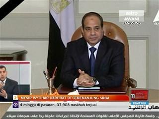 Mesir isytihar darurat di semenanjung Sinai