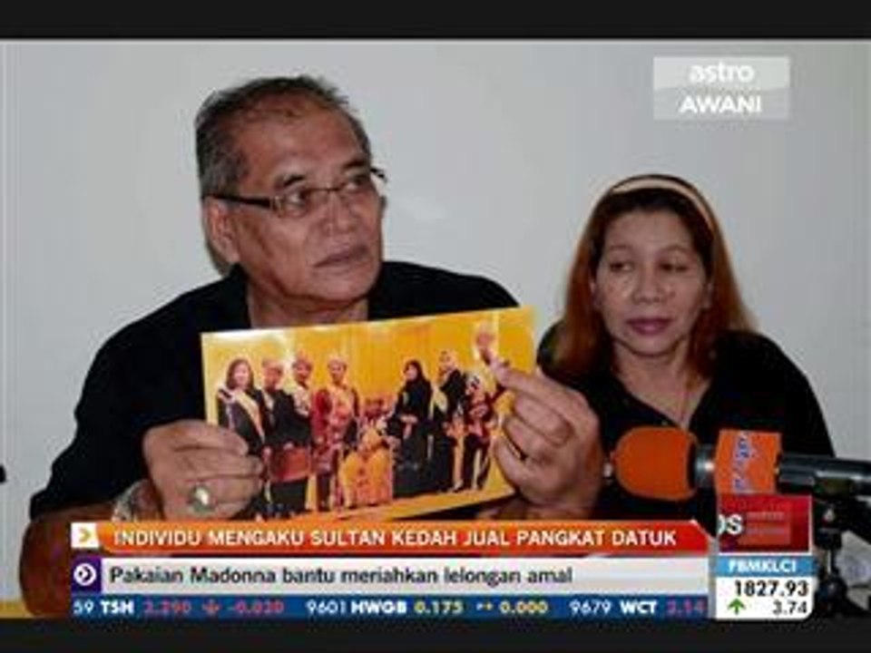 Individu mengaku Sultan Kedah jual pangkat Datuk