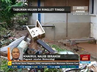 Taburan hujan di Ringlet tinggi