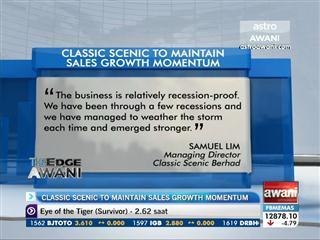 Classic Scenic to maintain sales growth momentum