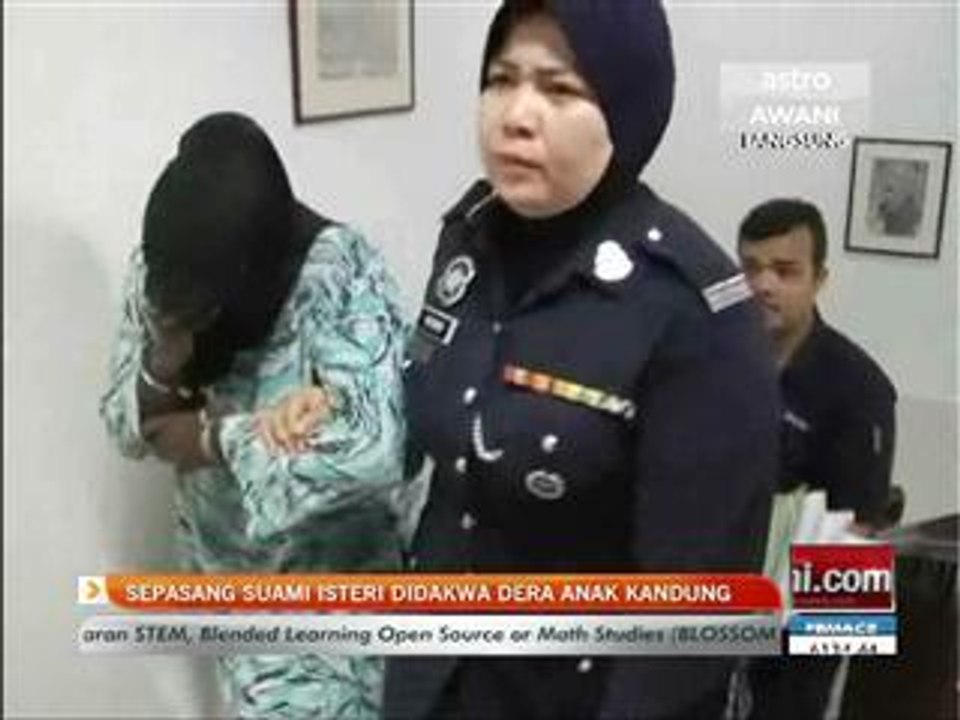 Sepasang suami isteri didakwa dera anak kandung