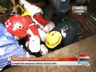 Sembilan terbunuh akibat hujan lebat