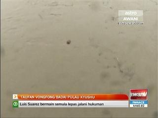 Taufan VongFong badai Pulau Kyushu