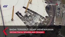 Viral Detik-detik Pesawat Berjuang di Tengah Badai Eunice