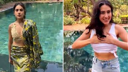 Sara Ali Khan ने अपने Bunglow में किया Swimming Pool Hot Shoot, BTS Video Viral | Boldsky