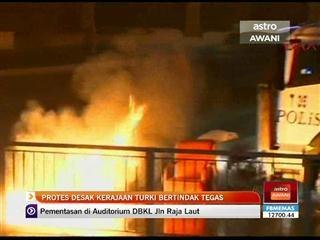 Protes desak kerajaan Turki bertindak ganas