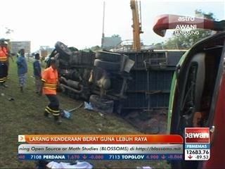 Larangan kenderaan berat guna lebuhraya