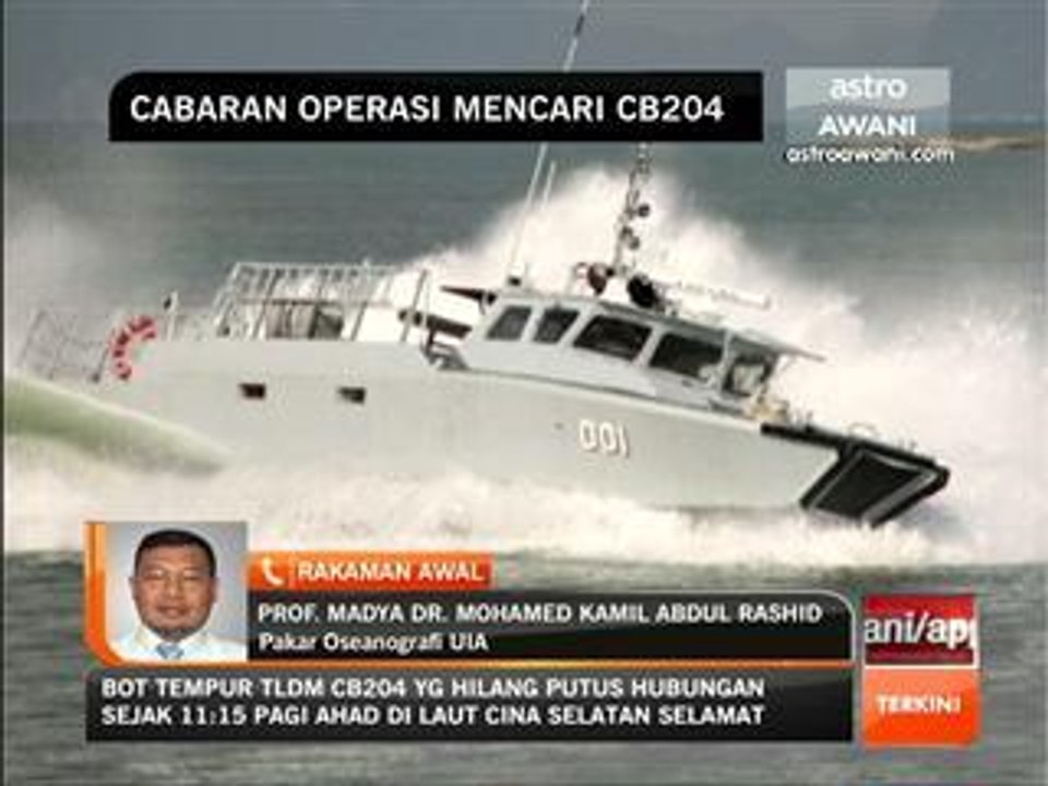Cabaran operasi mencari CB204