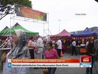 Inisiatif kerajaan kurangkan beban rakyat