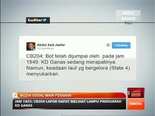 Bot tempur CB204 hilang:Media sosial main peranan