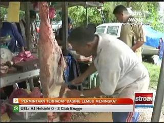 Permintaan terhadap daging lembu meningkat