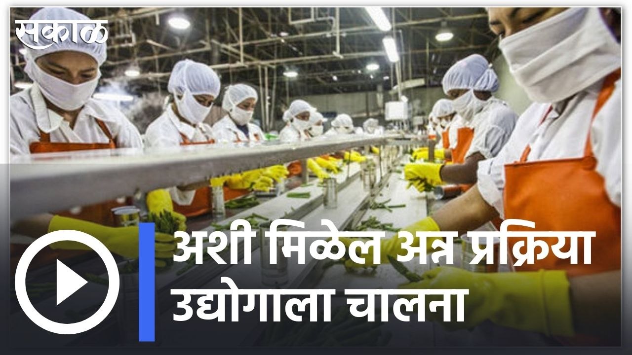 Food Crop Processing | अशी मिळेल अन्न प्रक्रिया उद्योगाला चालना  | Sakal |