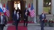Russian President Vladimir Putin leaves Villa La Grange after meeting with Joe Biden  AFP