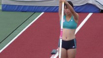【must see from 03:12】Japanese college girls pole vault