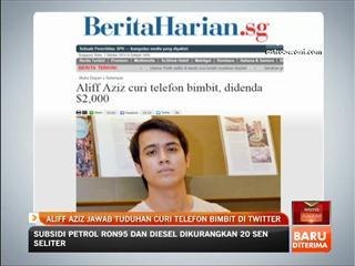 Aliff Aziz jawab tuduhan curi telefon bimbit di Twitter