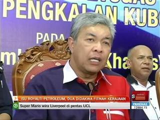 Isu royalti petroleum, 2 didakwa fitnah kerajaan