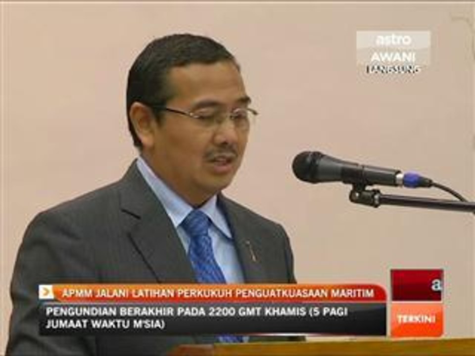 APMM jalani latihan perkukuh penguatkuasaan maritim