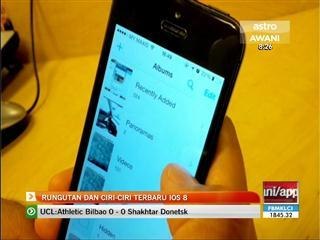 Rungutan dan ciri-ciri terbaru IORungutan dan ciri-ciri terbaru iOS 8S 8
