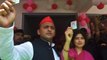 SP chief Akhilesh Yadav, wife Dimple cast vote in Saifai