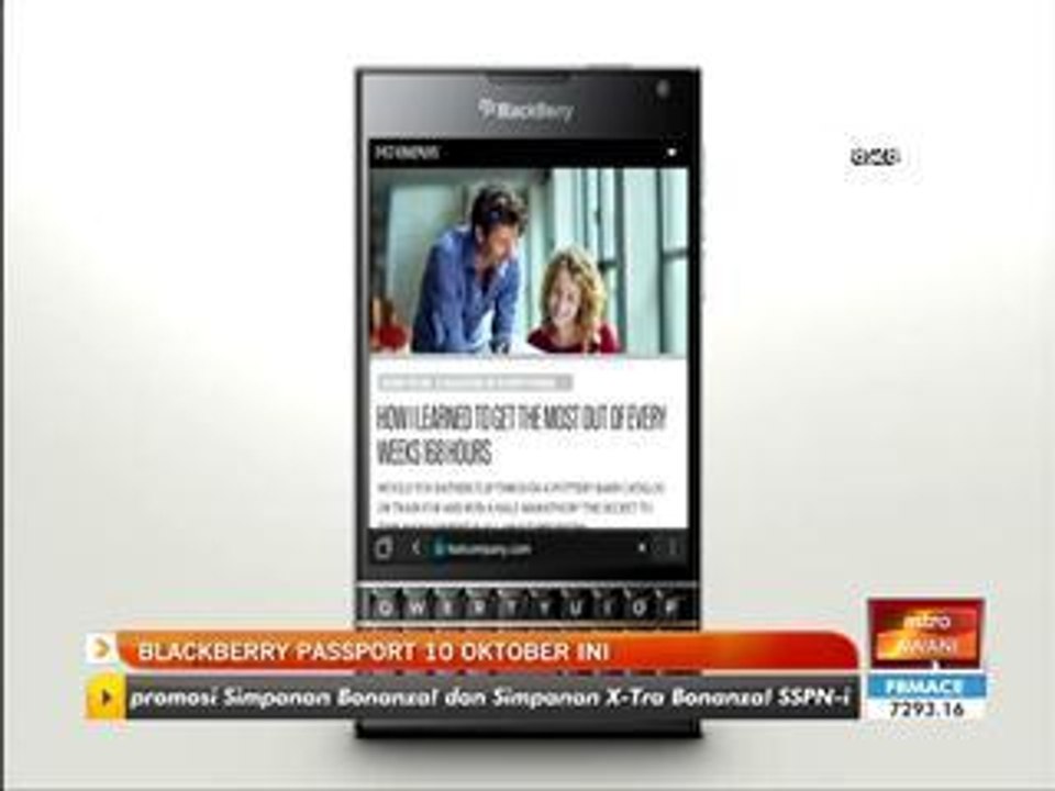 BlackBerry Passport 10 Oktober ini
