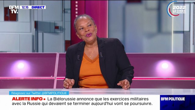 Christiane Taubira: La Primaire populaire ne m'a absolument pas contacté, alors qu'elle sait comment me joindre
