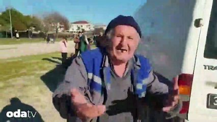 Köpekleri toplayan görevlilerle yurttaş arasında kavga!