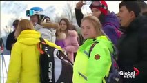 Vladimir Putin hits ski slopes in Sochi with Belarus President Lukashenko