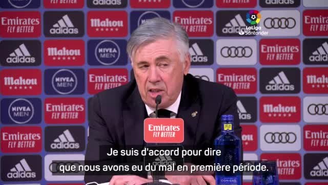 25e j. - Ancelotti : Les joueurs ont bien appliqué les consignes