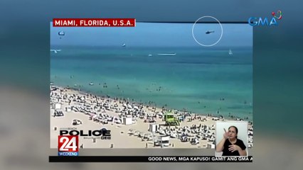 Dalawa, sugatan matapos bumagsak ang isang helicopter sa beach | 24 Oras