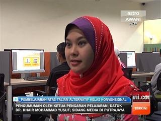 Pembelajaran atas talian alternatif kelas konvensional