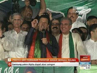 Protes anti kerajaan Pakistan masuk minggu kelima