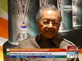 PR perlu akur titah Sultan Selangor