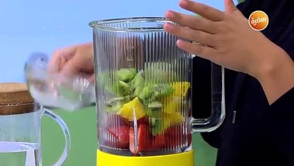 عصير فراولة بالكيوي | نورا السادات