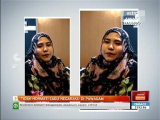 Tidak hormati lagu Negaraku di pawagam