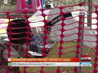 AS rancang hantar 3 ribu tentera ke Liberia