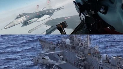 MSB'den hava ve deniz tatbikatı paylaşımları