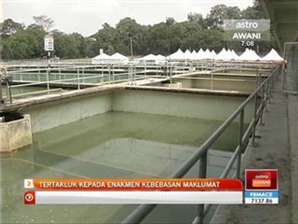 Pendedahan perjanjian air tertakluk kepada enakmen kebebasan maklumat