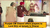 Ahead of voting for Punjab polls, CM Channi offers prayers to Lord Shiv at temple in Kharar