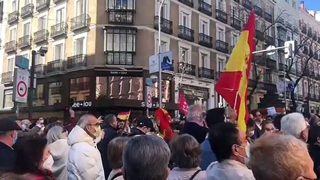 Manifestación a favor de Ayuso